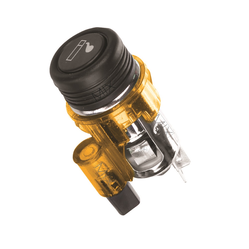 Acendedor de Cigarro Universal Laranja 12V SW SW1011