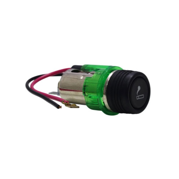 Acendedor de Cigarro Universal Verde 12V E-Tech 1401001