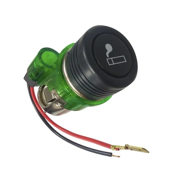 Acendedor de Cigarro Universal Verde 24V Estamparia Paulista AC24V