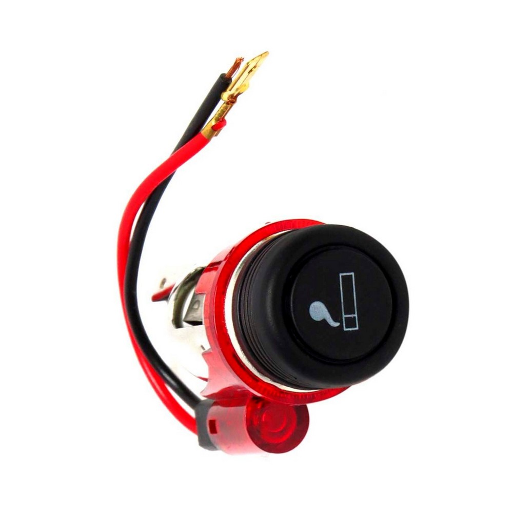 Acendedor de Cigarro Universal Vermelho 12V Estamparia Paulista ACVE