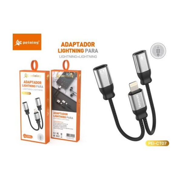 Adaptador 1 Iphone/ 2 Iphone Peining PEICT07