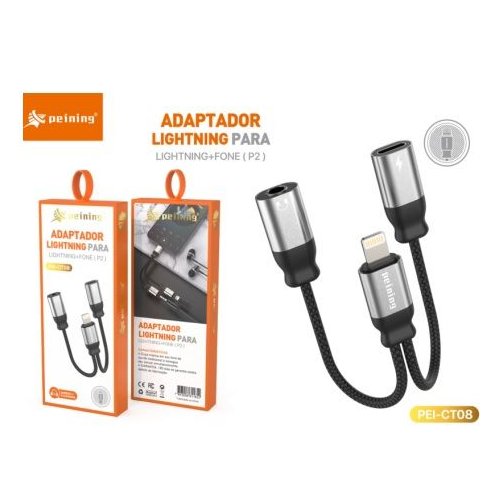 Adaptador 1 Iphone P/ 1 Iphone + 1 P2 Peining PEICT08