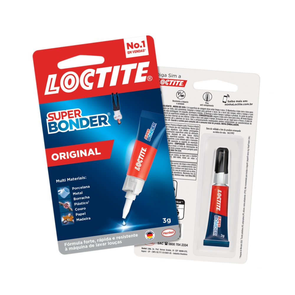 Adesivo Instantâneo Super Bonder 3g Loctite 2677335