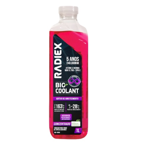 Aditivo para Radiador Concentrado Rosa 1 Litro Radiex RDX18058