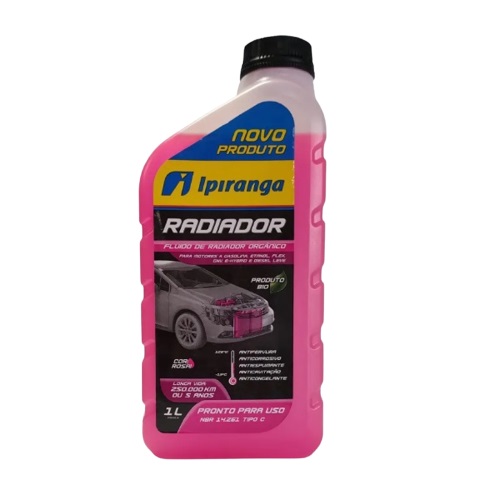 Aditivo para Radiador Pronto para Uso Rosa 1 Litro Ipiranga 61066242
