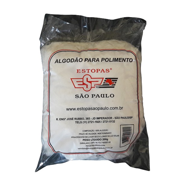 Algodão para Polimento 200g Estopas SAO Paulo 000013
