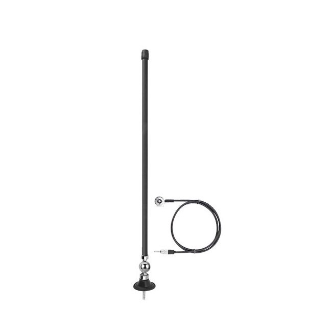 Antena de Teto Base Cromada 35cm DB Acessorios A304