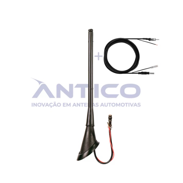 Antena de Teto com Extensão Conector Raw traseira Antico AN066