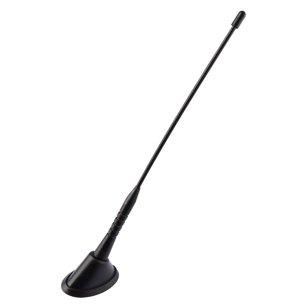 Antena Decorativa Universal Haste Média Preta 245mm. Serauto 17006