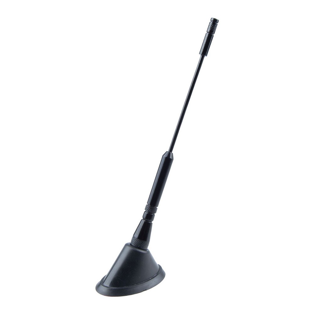 Antena Decorativa Universal Tunning em Alumínio Preto Shek Parts 01040