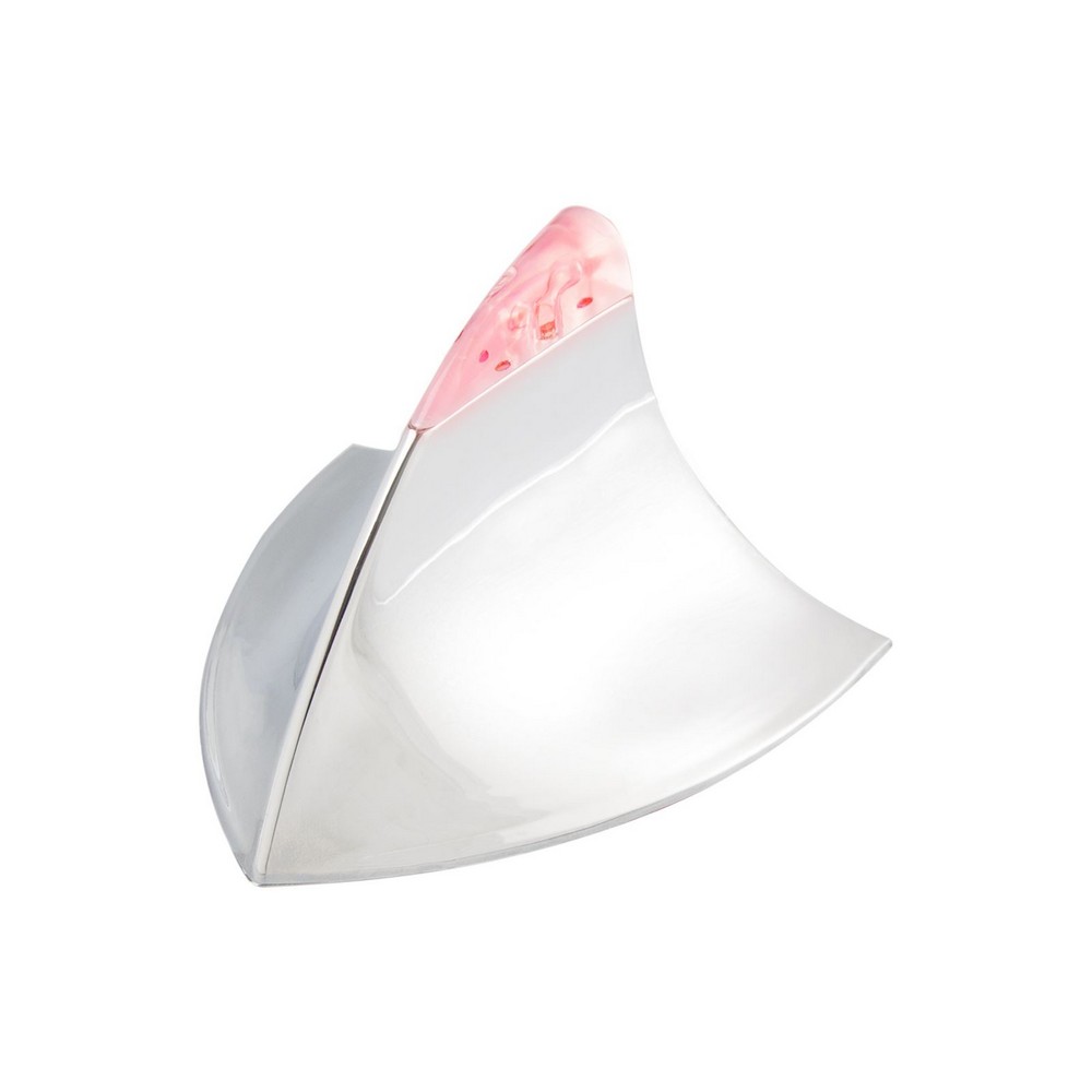 Antena Teto Decorativa Tubarão Cromado com Led Vermelho Shek Parts 01025