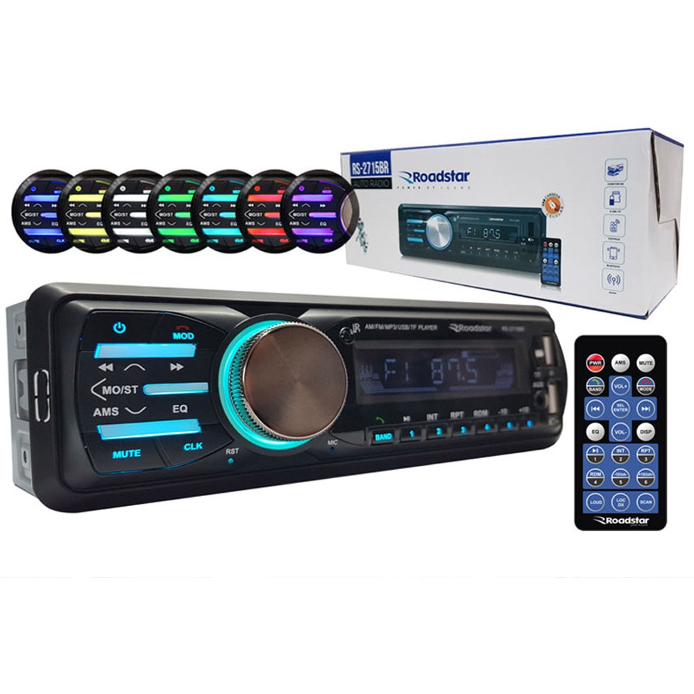 Aparelho de Som 1 Din Roadstar Brasil RS2715BR