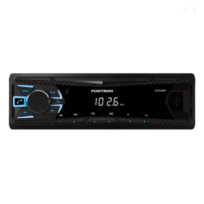 Aparelho de Som Automotivo MP3 Player com Bluetooth Viva-Voz Áudio Positron SP2230BT