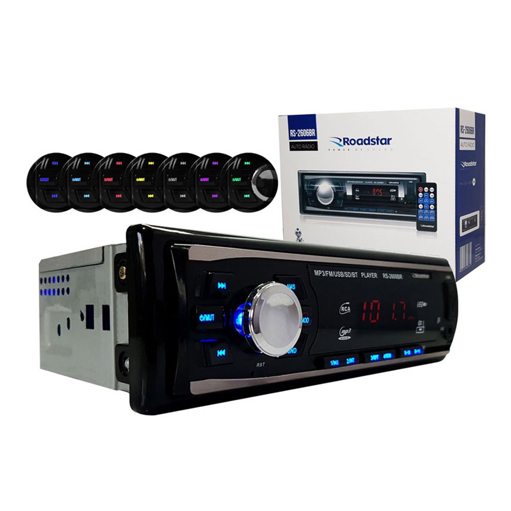Aparelho de Som Mp3 Roadstar Brasil RS2606BR