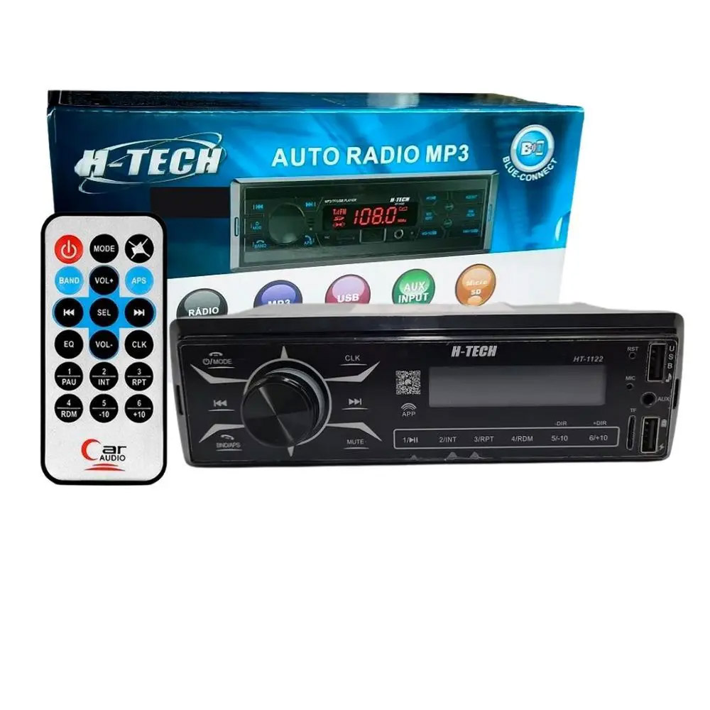 Aparelho de Som Mp3/Wma com Controle H Tech HT1122