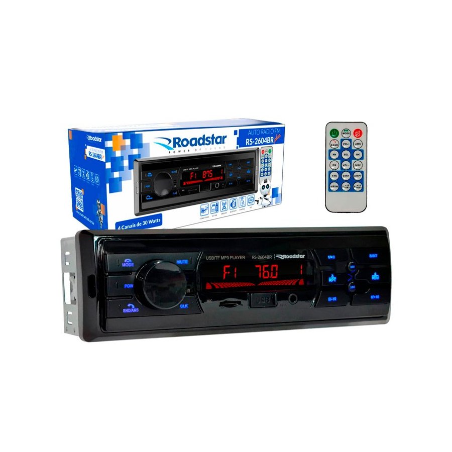 Aparelho de Som Rádio Roadstar Brasil RS2604BRPLUS