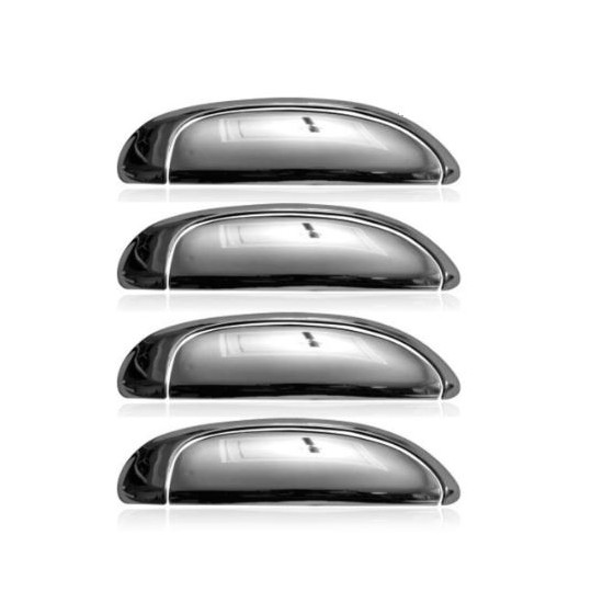 Aplique de Maçaneta Externo Cromado Shek Parts 08055