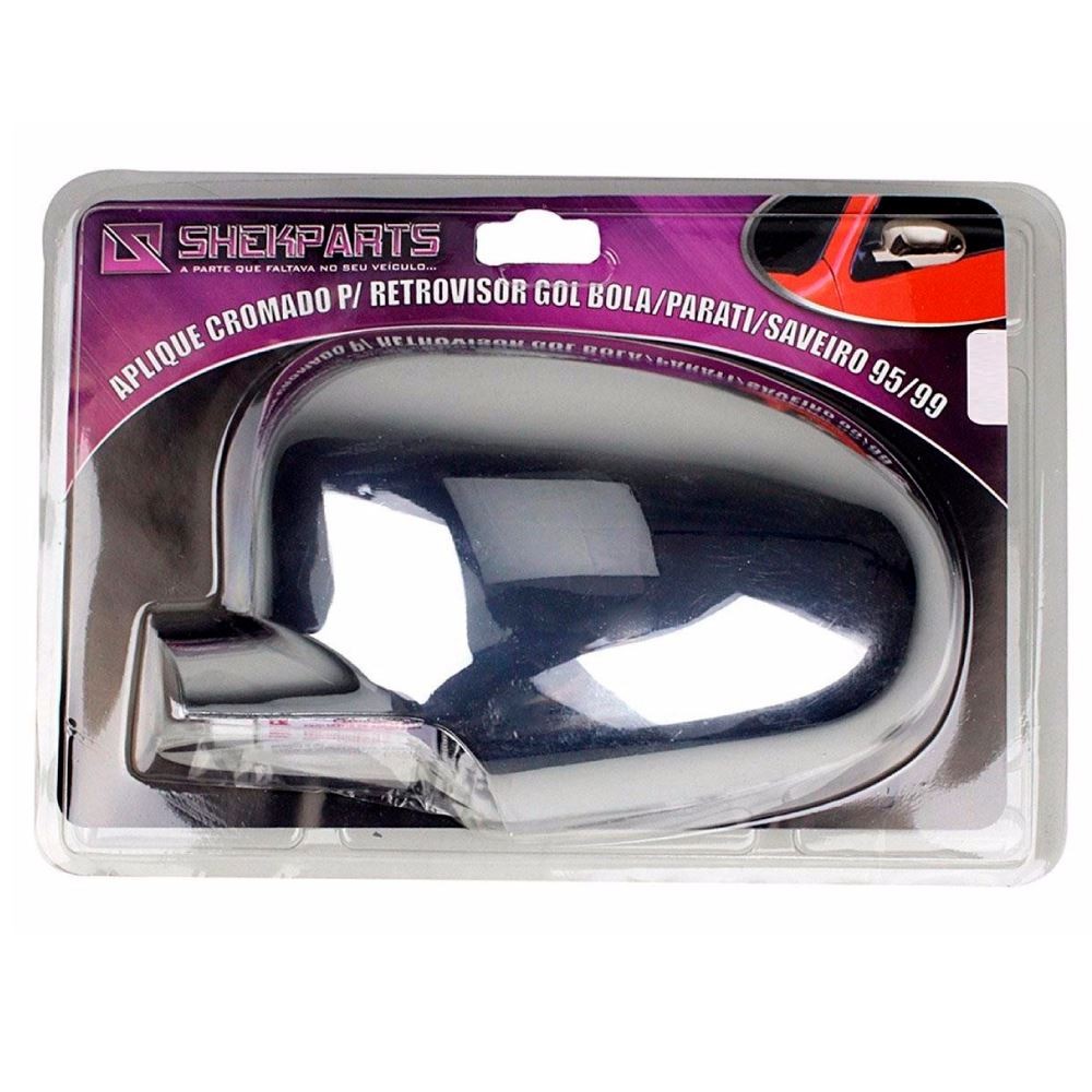 Aplique de Retrovisor Cromado lado direito Shek Parts 06028