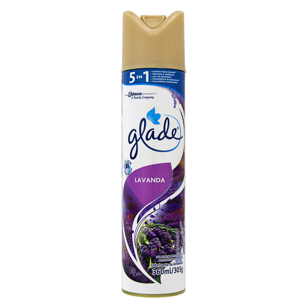 Aromatizante Aerossol Glade Lavanda 360ml Johnson 328502