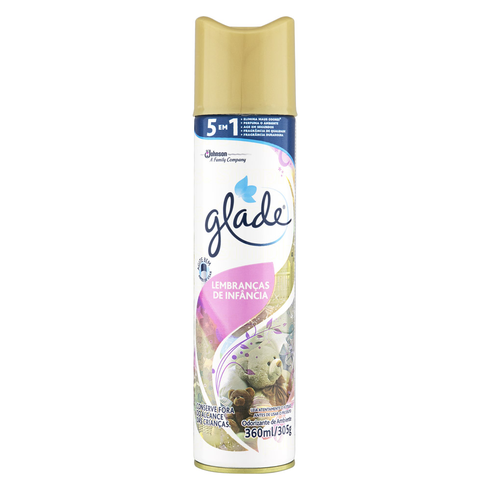 Aromatizante Aerossol Glade Lembranças de Infância 360ml Johnson 328501