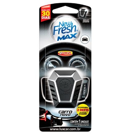 Aromatizante New Fresh Max Carro Novo Refil Sólido Luxcar 5043