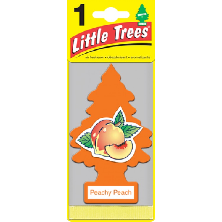 Aromatizante Sachê Car-Freshner Peachy Peach Modelo Arvoré Little Trees 10319