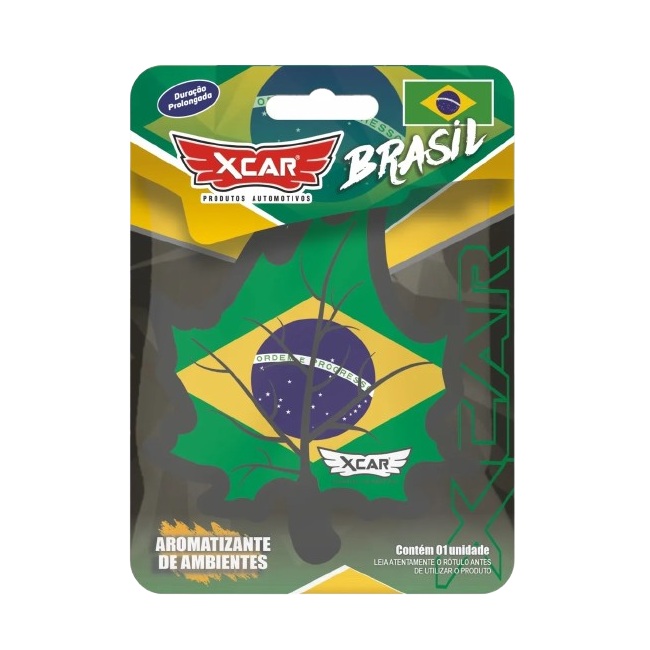 Aromatizante Sachê Folinha Brasil Xcar Produtos Automotivos 09036