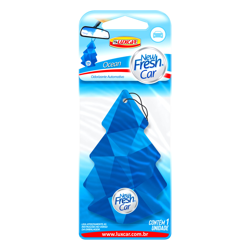 Aromatizante Sachê New Fresh Car Ocean Modelo Arvoré Luxcar 5032