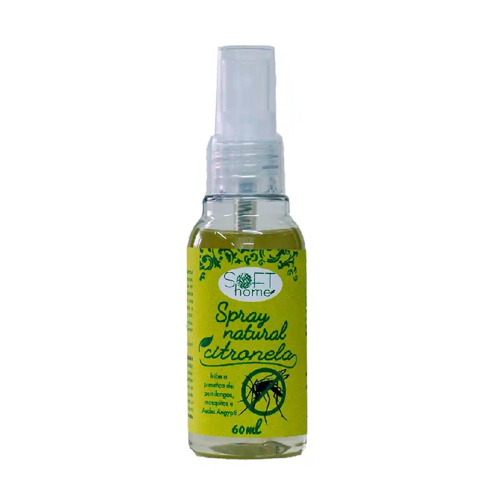 Aromatizante Soft Home Spray Natural de Citronela 60ml Quimilaus 20360717