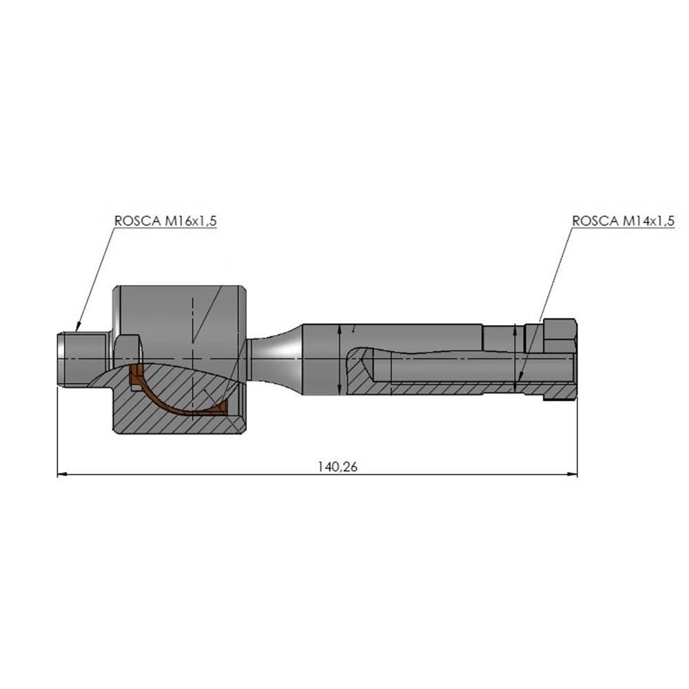 Articulação Axial Direção Hidráulica Nakata N99010