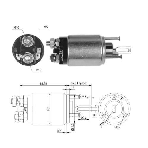 Automático de Partida Sistema Bosch 12V ZM ZM549