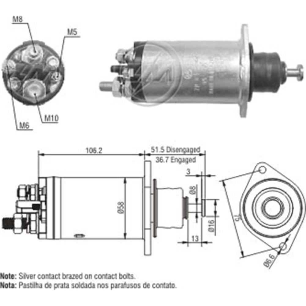 Automático de Partida Sistema Delco ZM ZM815