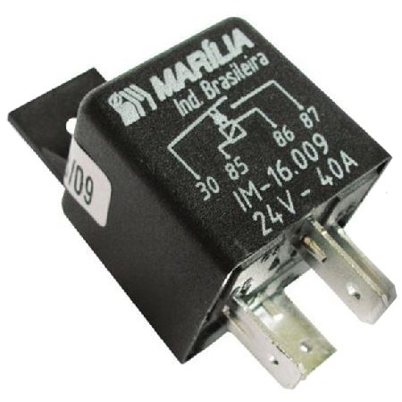 Auxiliar 4 terminais c/suporte 24v/40ah Marilia IM16009