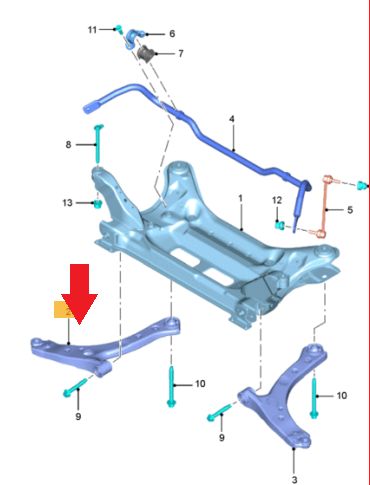 Bandeja lado direito Ford KK3Z3078B
