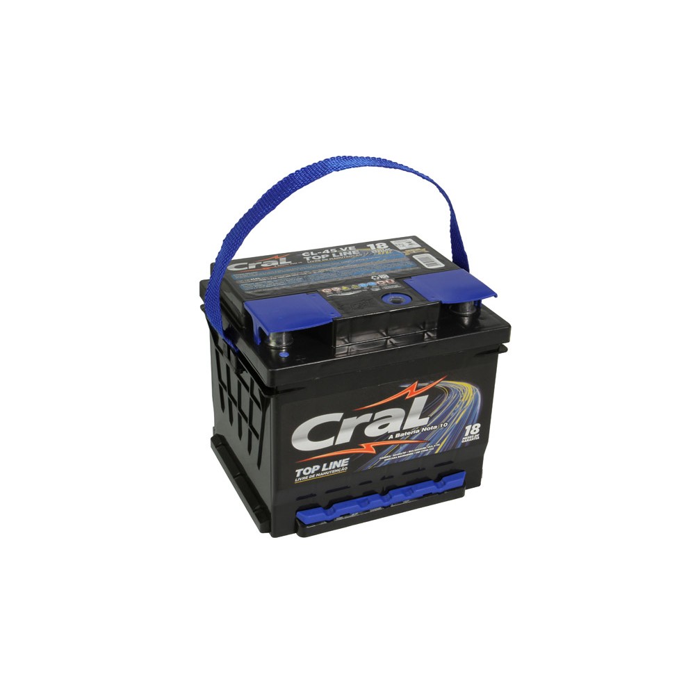 Bateria 45Ah Polo lado esquerdo Cral CL45VE