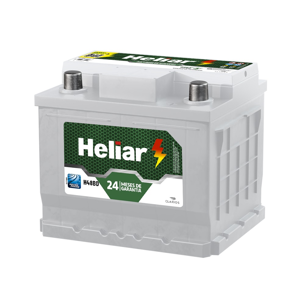 Bateria 48Ah Polo lado direito Heliar H48BD