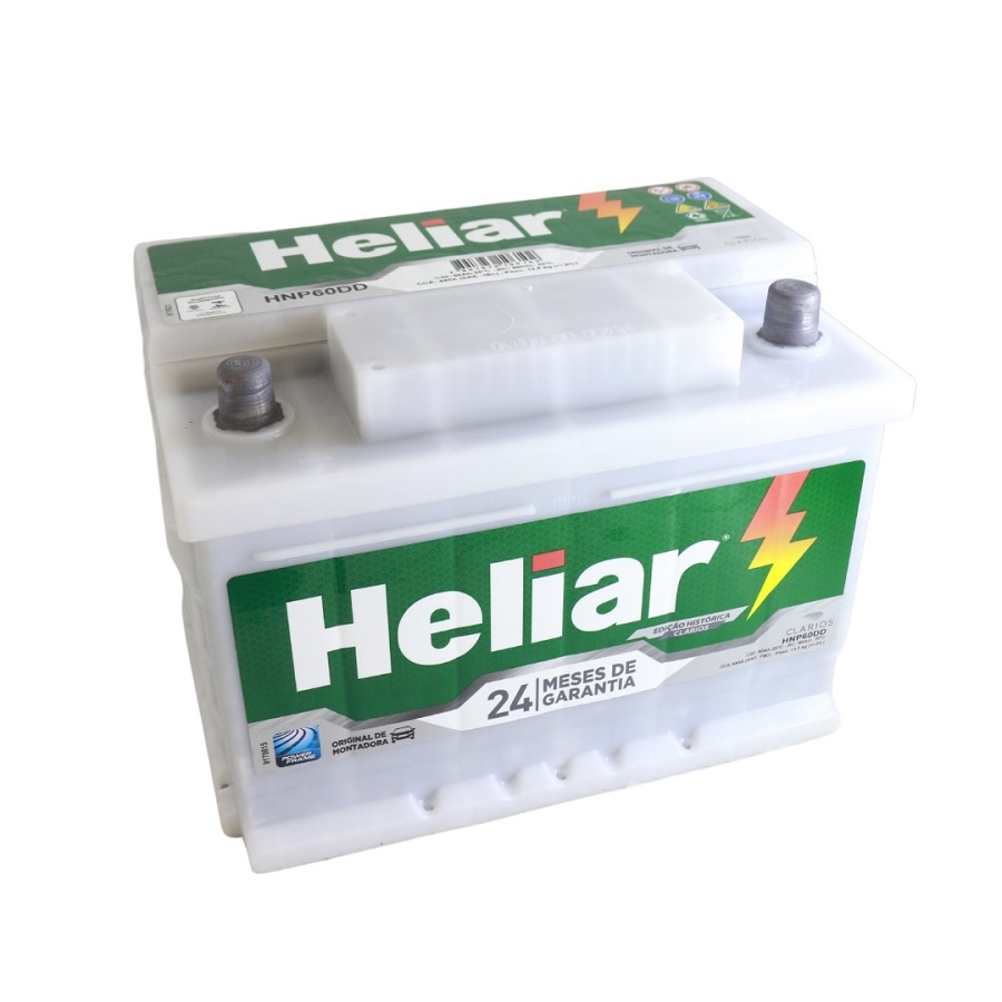 Bateria 60Ah Polo lado direito Heliar HNP60DD