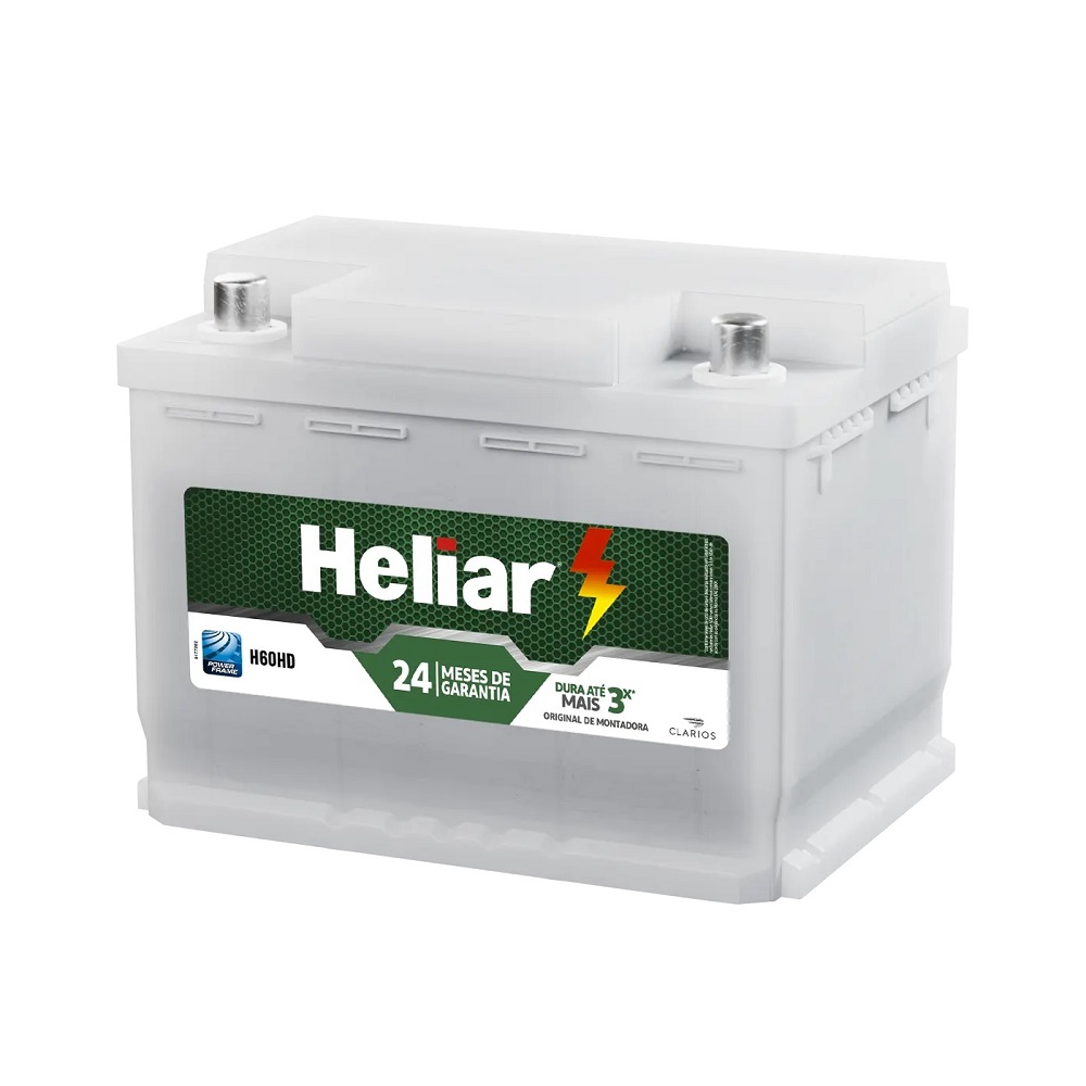 Bateria 65Ah Polo lado direito Heliar H65HD