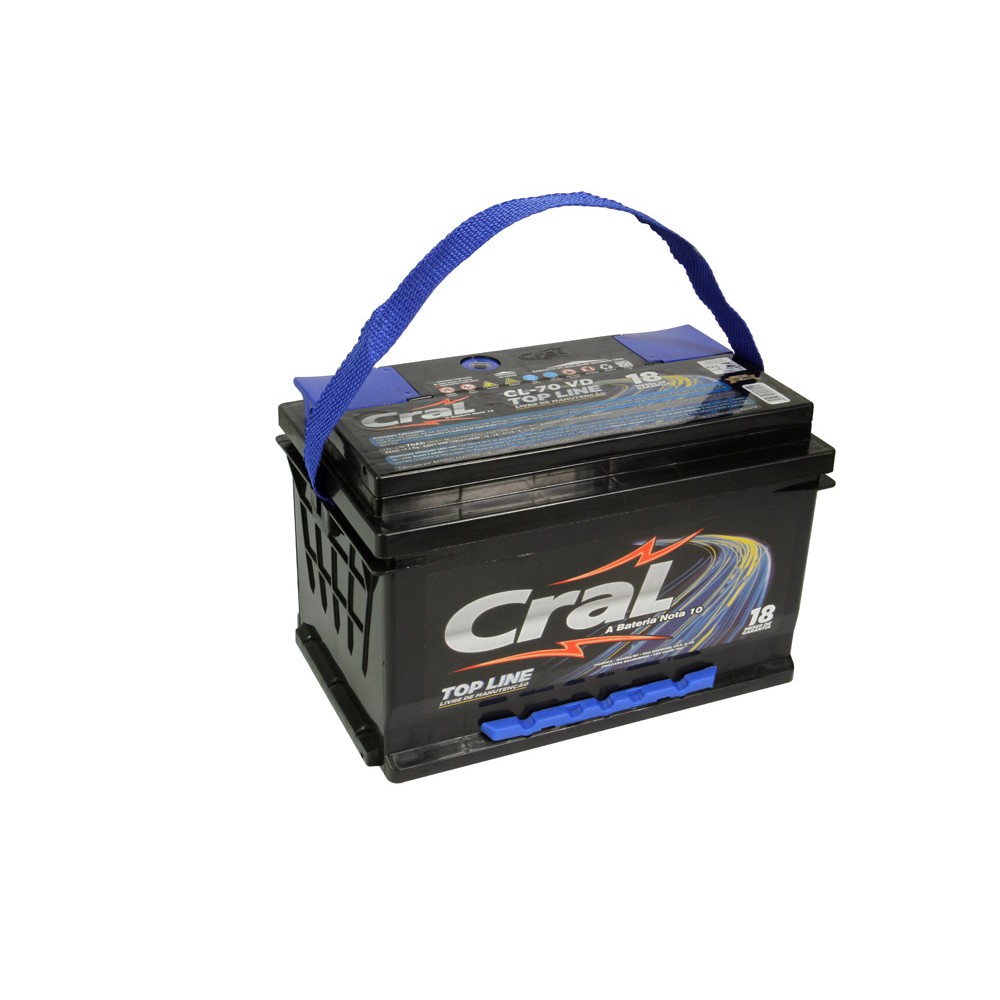 Bateria 70Ah Polo lado direito Cral CL70VD