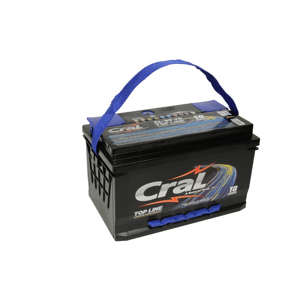 Bateria 80Ah Polo lado direito Cral CL80VD