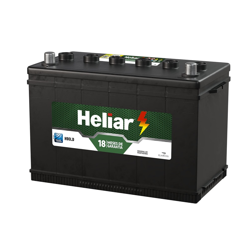 Bateria 90Ah Polo lado direito Heliar H90LD