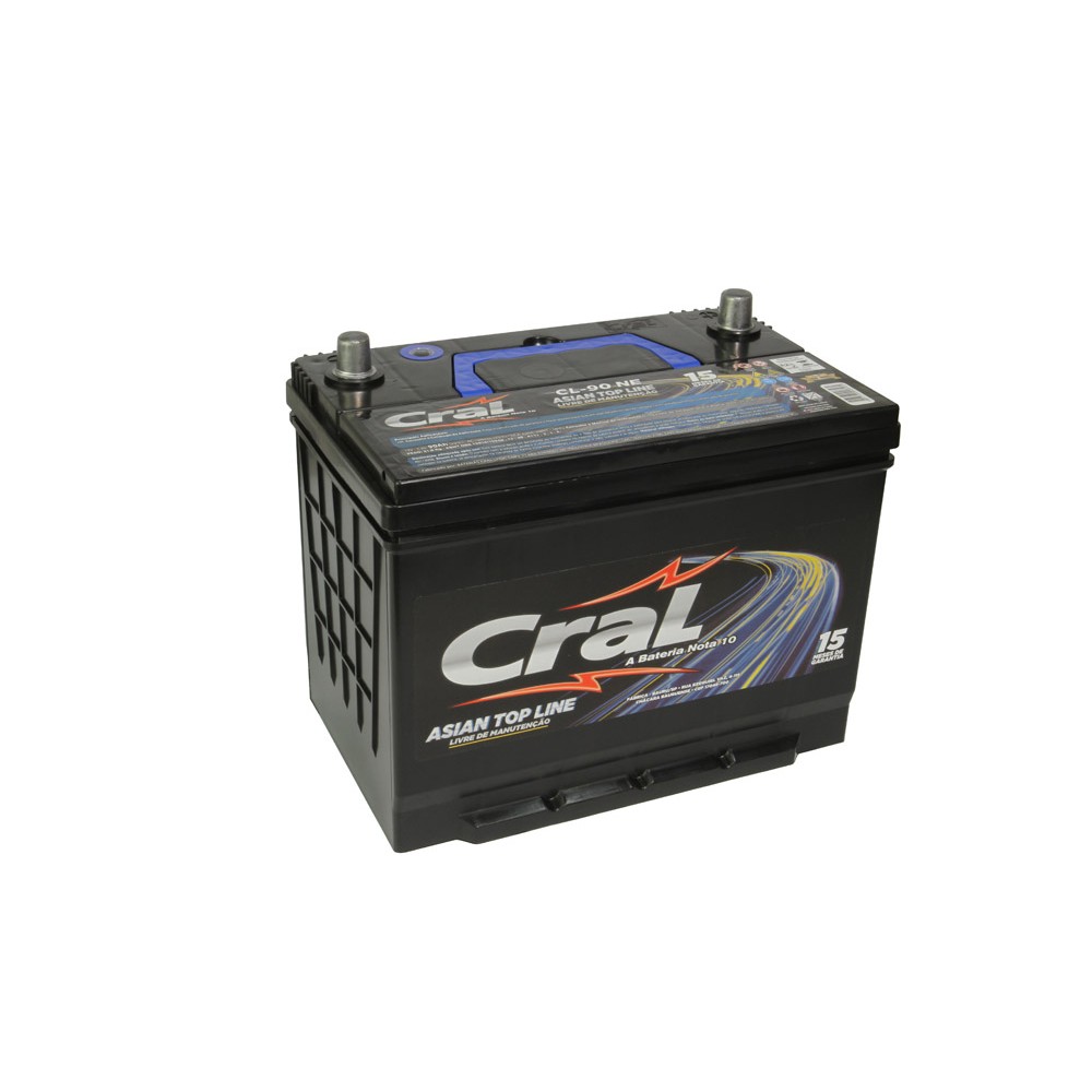 Bateria 90Ah Polo lado esquerdo Cral CL90NE