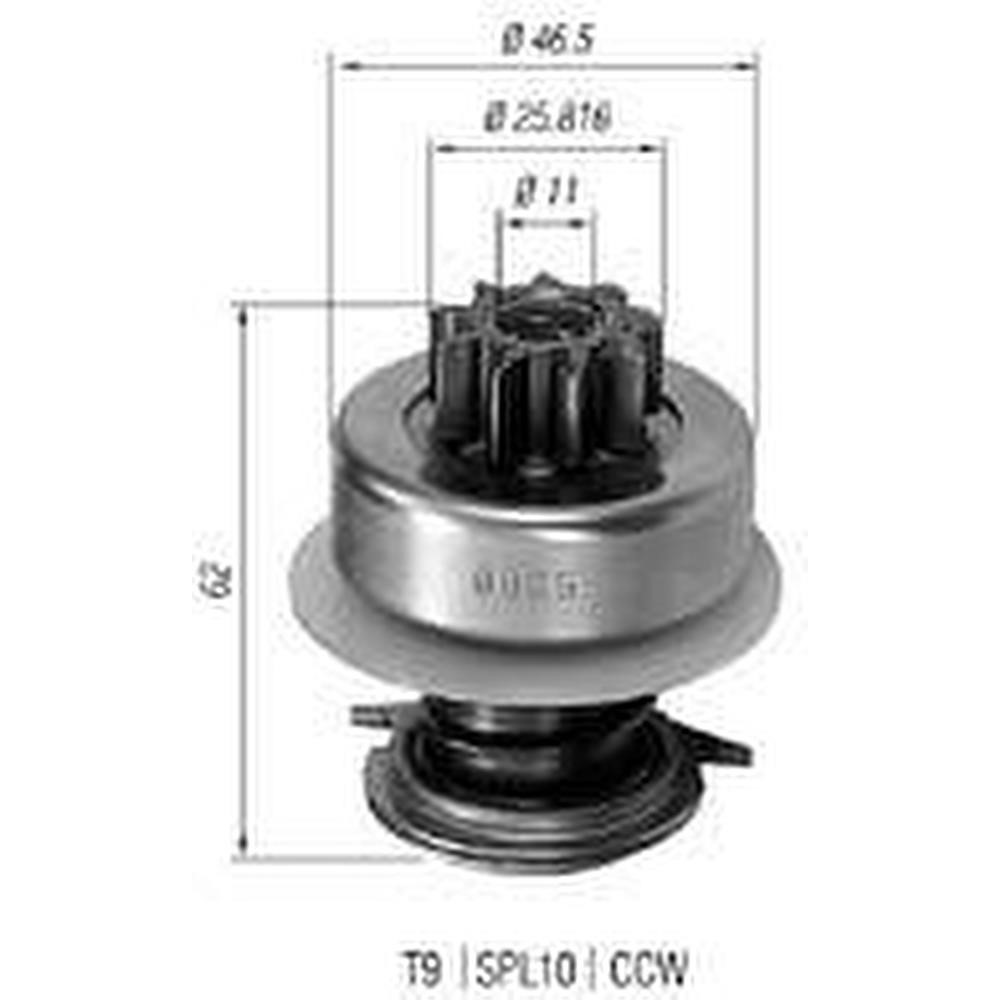 Bendix Motor de Partida ZEN 0065, foto 2