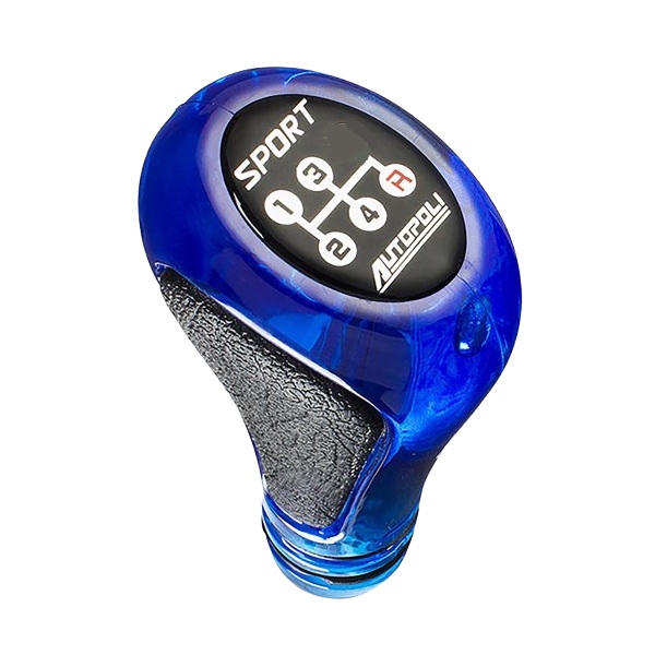 Bola de Câmbio Sport Iluminada 4 Marchas Azul Autopoli AP565