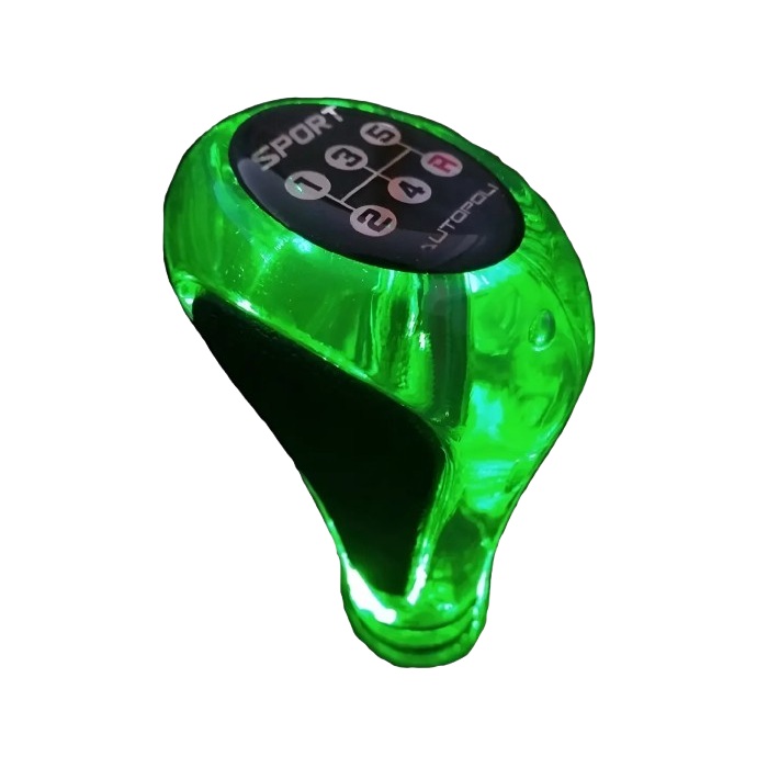 Bola de Câmbio Sport Iluminada Verde 5 Marchas Autopoli AP570
