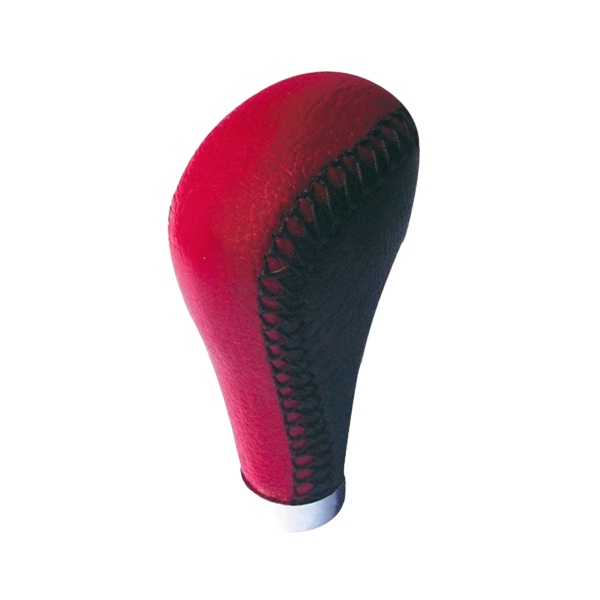 Bola de Câmbio Sport Line Couro Preto Vermelho Autopoli AP623