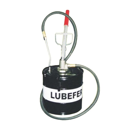 Bomba com Balde para Graxa 8 Kilos com Compact Preto Lubefer LUB501B