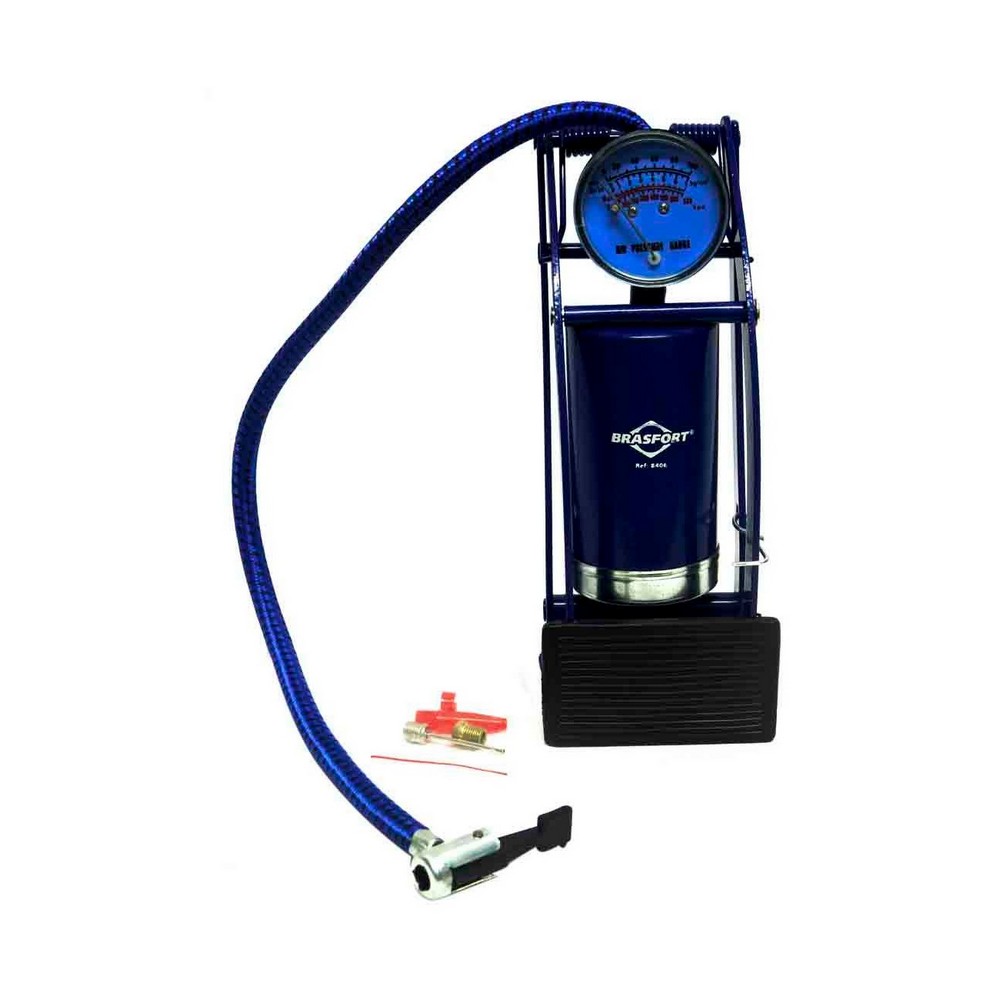 Bomba de Ar com Pedal e Manômetro Brasfort 8406