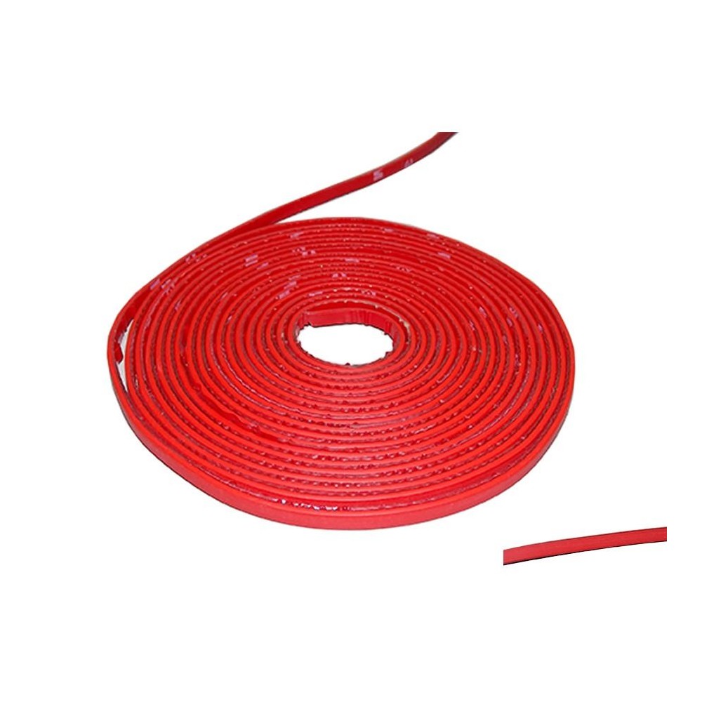 Borrachão do Para-choque Vermelho 6 Metros Frisart 10054