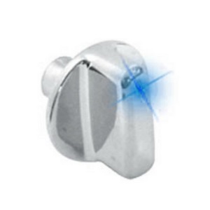Botão do Ar-condicionado e Ventilação Curto Cromado Azul Autoplast AP124